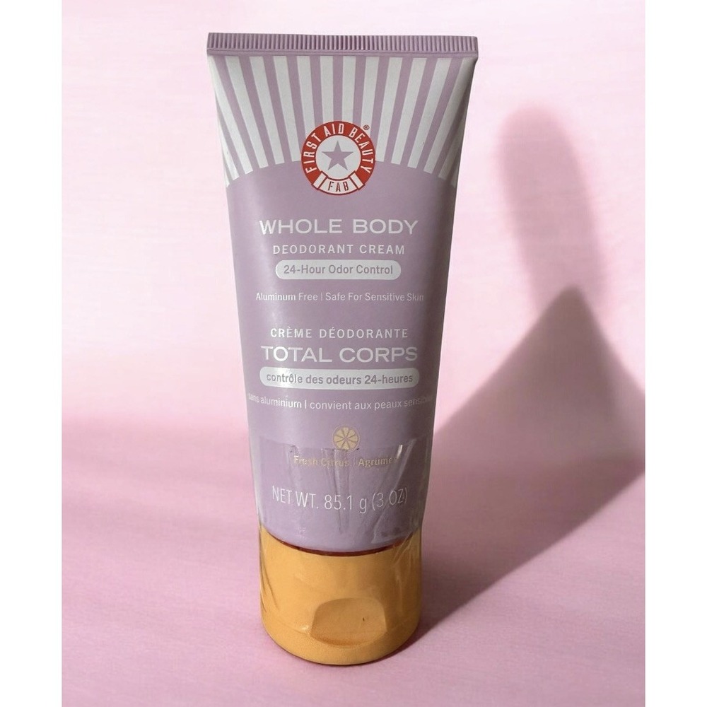 Whole Body Deodorant Cream, 24 HR Odor Control, 3 oz, NEW by First Aid Beauty